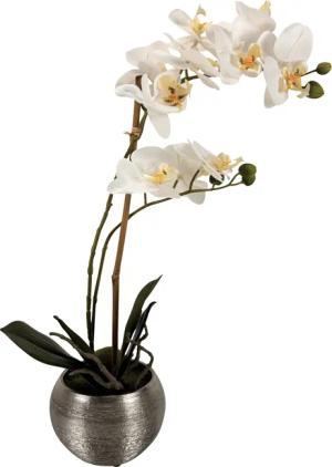 Kunstblume Künstliche Blumen, Pflanzen mit silbernen