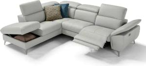 moebeloutlet.de Ecksofa Zürich Ledersofa, mit Relaxfunktion