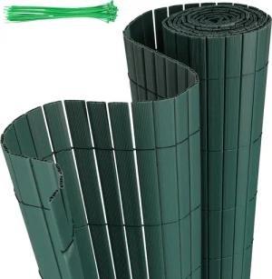 Clanmacy Balkonsichtschutz PVC Sichtschutzmatte Bambus Garten