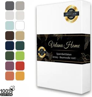 Veluna Home Spannbettlaken Premium Jersey Bettlaken,