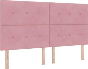 vidaXL Kopfteil Kopfteil mit Knopfheftung Rosa