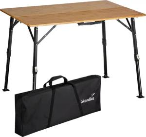 Skandika Campingtisch Tobro Bambus Klapptisch, Gartentisch,