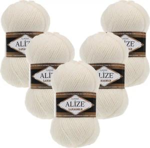 Alize 5 x ALIZE Lanagold Häkelwolle,