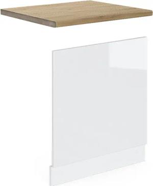 Vicco Frontblende R-Line, Weiß Hochglanz/Weiß, 60