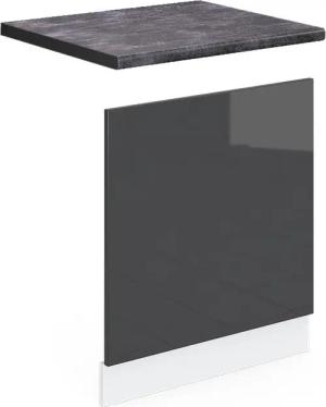 Vicco Frontblende R-Line, Anthrazit Hochglanz/Weiß, 60