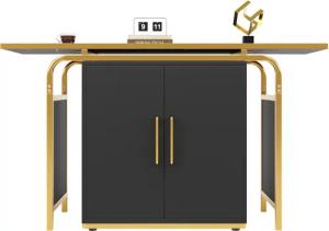 MODFU Esstisch mit goldenen Griffen (Küchentisch