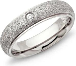 Unique Fingerring Diamantierter Unique Edelstahlring 5mm Zirkonia R9087cz