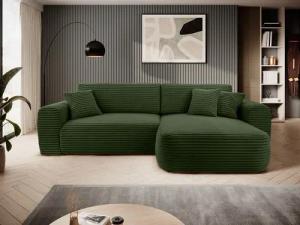 Beautysofa Ecksofa in modischer Cord-Qualität HARMONIA