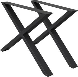 ECD Germany Tischbein 2x Tischbeine X-Design