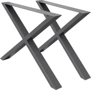 ECD Germany Tischbein 2x Tischbeine X-Design