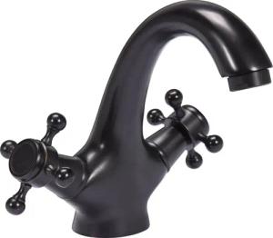 TRIZERATOP Waschtischarmatur Waschtischarmatur RETRO BLACK, Vintage