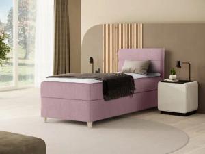 Beautysofa Boxspringbett Velour Bett DONNA MINI