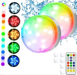BlingBin Pool-Lampe 2x Poolbeleuchtung Unterwasser, mit