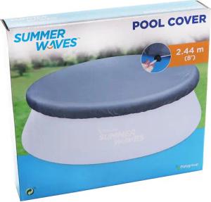 SummerWaves Pool-Abdeckplane Pool Abdeckplane 2,44m für