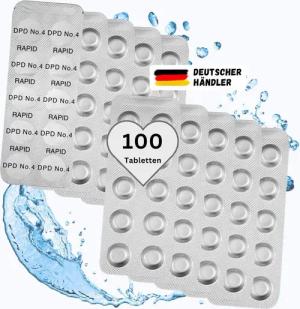 Pool 100 Test-Tabletten DPD No°4 Aktivsauerstoff