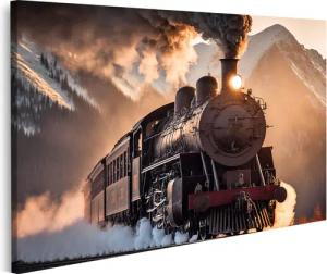 islandburner Leinwandbild Alter Dampfzug Alte Eisenbahn