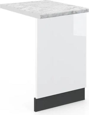 Vicco Frontblende Fame-Line, Weiß Hochglanz/Anthrazit, 45