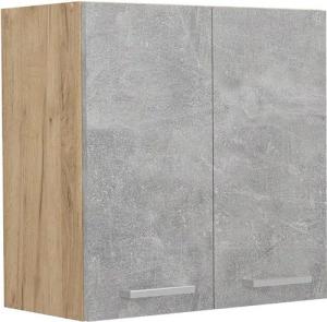 Vicco Hängeschrank R-Line, Beton/Goldkraft Eiche, 60