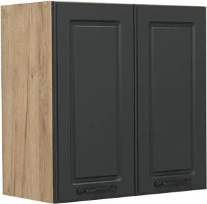Vicco Hängeschrank R-Line, Anthrazit Landhaus/Goldkraft Eiche,