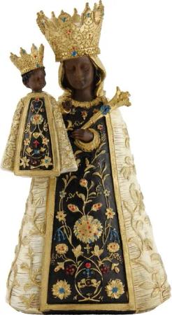 Dekofigur Heiligenfigur Schwarze Madonna 20,7 cm