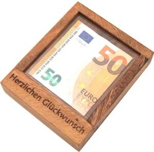 ROMBOL Denkspiele Spiel Pfiffiger Geldschein-Tresor –