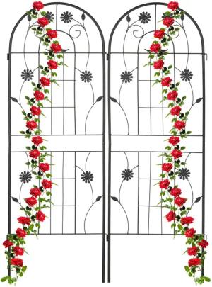 relaxdays Rankgitter 2er Set 150 cm