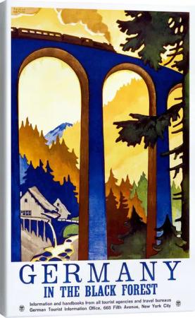 Posterlounge Leinwandbild Vintage Travel Collection, Deutschland