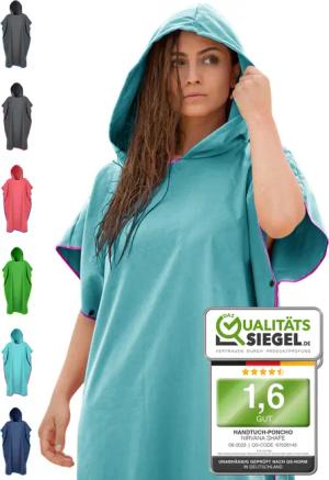 NirvanaShape Handtücher Handtuch-Poncho, Umziehhilfe & Handtuch