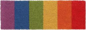 relaxdays Fußmatte Kokos Fußmatte Regenbogen, Höhe: