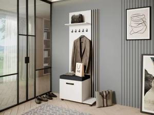 Beautysofa Garderobenschrank Garderobenschrank mit Aufhängern LIVIA