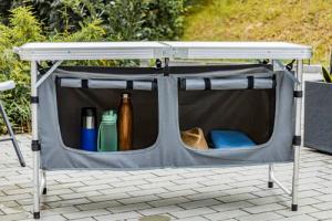 ONDIS24 Campingschrank Campingtisch Campingküche Gartentisch mit