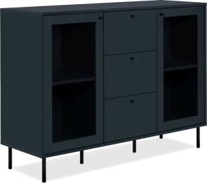 Finori Kommode, Navy blau, Softclose, Modern,
