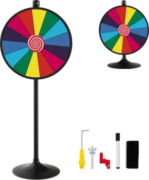 KOMFOTTEU Spiel, 24 Zoll höhenverstellbares Glücksrad