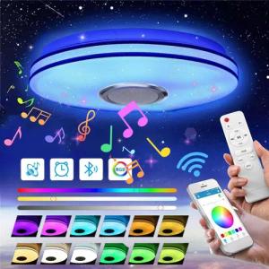 LETGOSPT Deckenleuchte LED Deckenlampe RGB Bluetooth