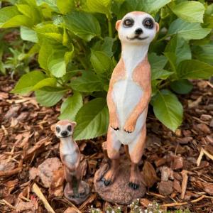 Online-Fuchs Gartenfigur Erdmännchen Deko Figuren im