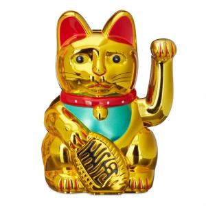 relaxdays Winkekatze Maneki Neko Winkekatze 16