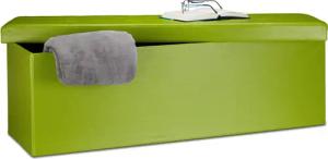 relaxdays Sitzbank Faltbare Sitzbank aus Kunstleder,