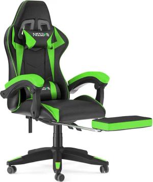 BIGZZIA Bürostuhl Gaming Stuhl mit Fußstütze