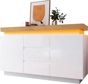 HAUSS SPOLE Sideboard Hochglanz Kommode mit