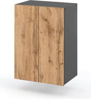 KOSETO Wandhängeschrank Badezimmerschrank mit 2 Einlegeböden