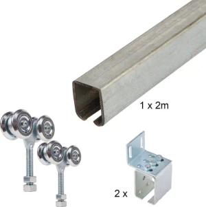 ATTAS Laufschienenprofil Laufwerkset Basic-Line geteilt (Geteilte