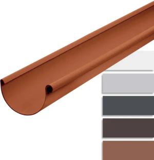 INEFA Dachrinne Dachrinne halbrund 200cm PVC,