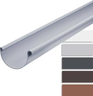 INEFA Dachrinne Dachrinne halbrund 200cm PVC,