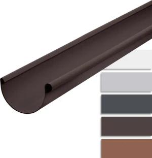 INEFA Dachrinne Dachrinne halbrund 200cm PVC,