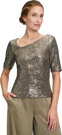 Vera Mont Kurzarmshirt Vera Mont Pailletten-Top