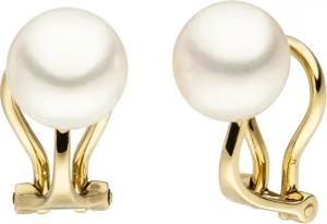 JOBO Paar Ohrclips, 585 Gold mit