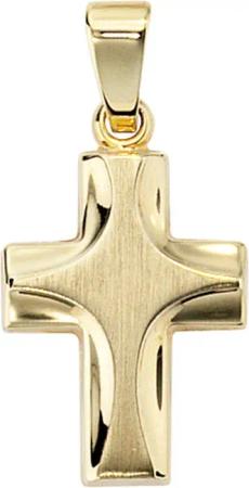 JOBO Kreuzanhänger Anhänger Kreuz, 585 Gold