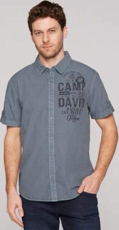 CAMP DAVID Kurzarmhemd aus Baumwolle