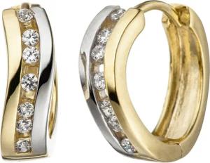 JOBO Paar Creolen, 333 Gold bicolor