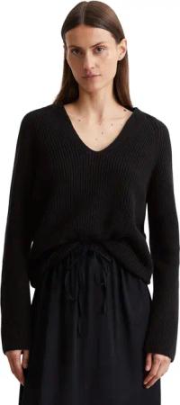 Marc O'Polo V-Ausschnitt-Pullover aus softem Baumwoll-Garn